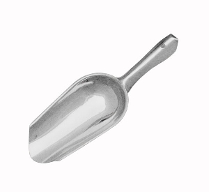 Stainless Steel Scoop, 32oz, Flat Bottom